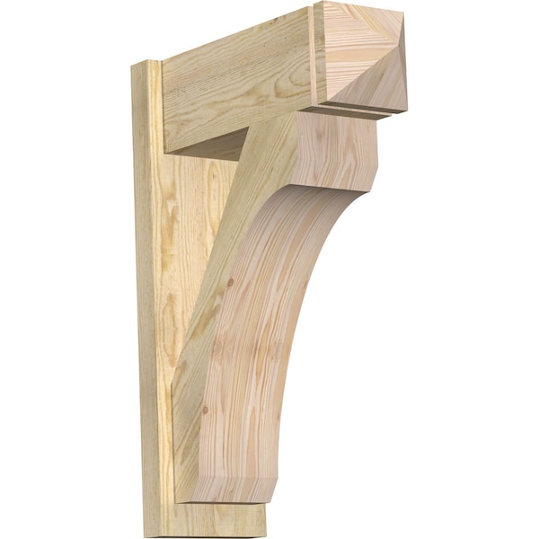 Ekena Millwork Legacy Arts & Crafts Rough Sawn Outlooker, Douglas Fir, 8"W x 22"D x 30"H OUT08X22X30LEC03RDF - main